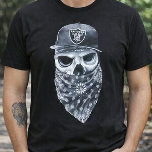Riders by Lee Black Short-Sleeve Skull Bandana Graphic Tee